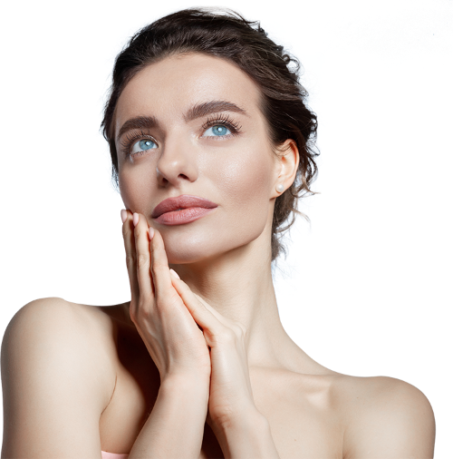 Woman Posing With Hand On Face