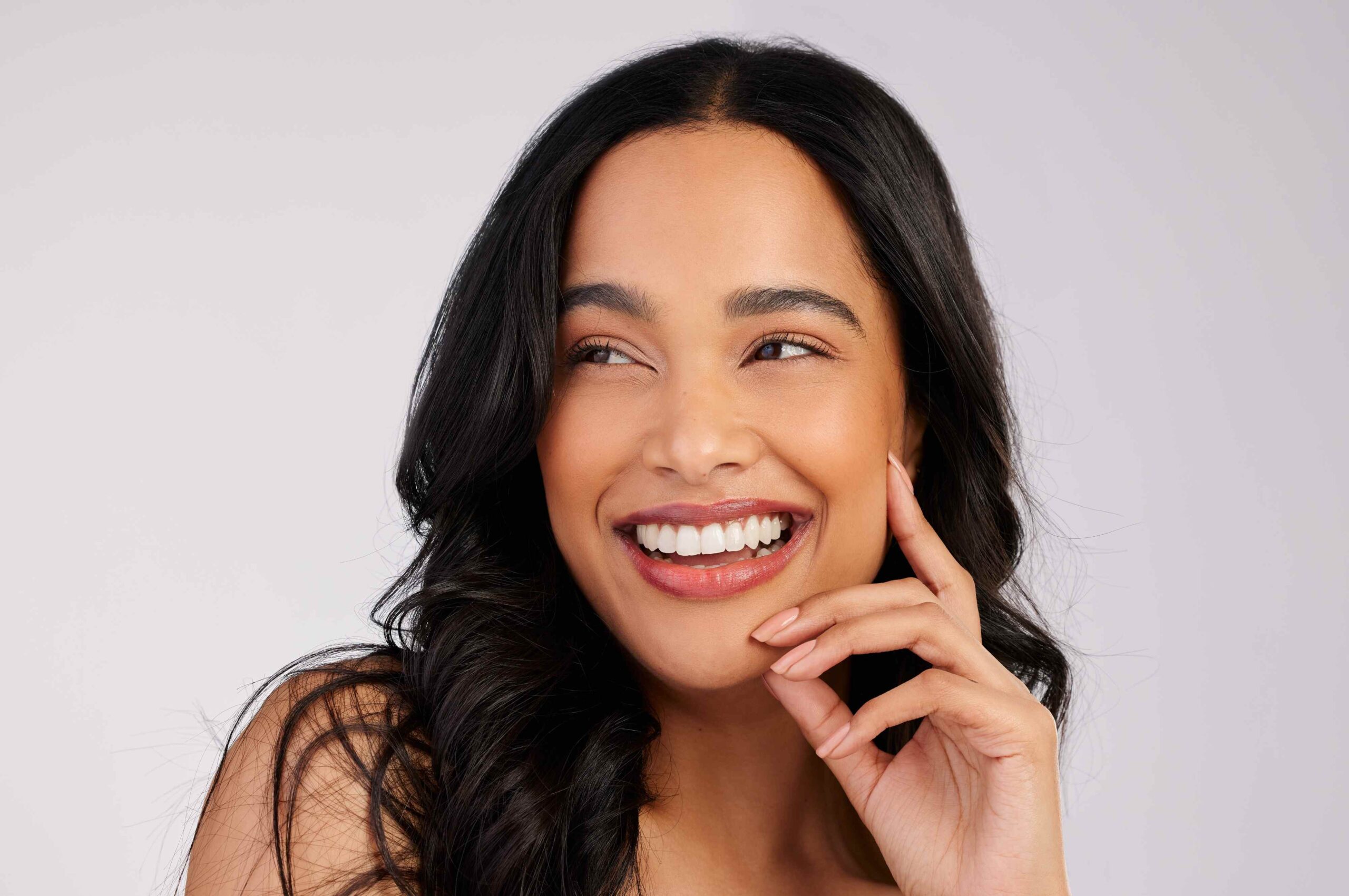 Woman Smiling After Beauty Treatment